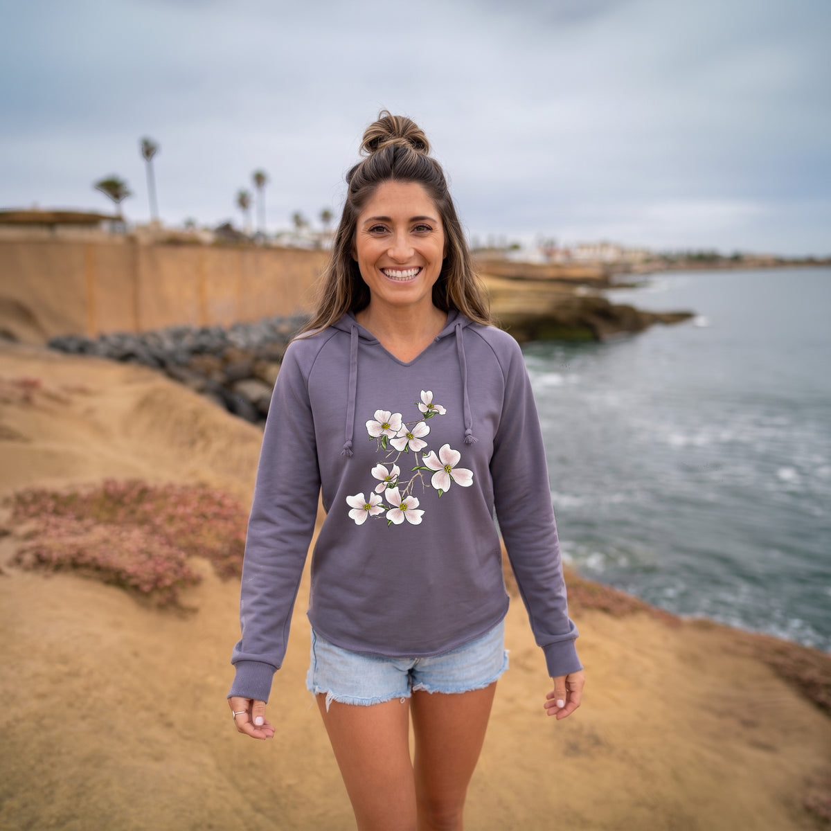Flowering Dogwood - Cornus florida - Cali Wave Hooded Sweatshirt