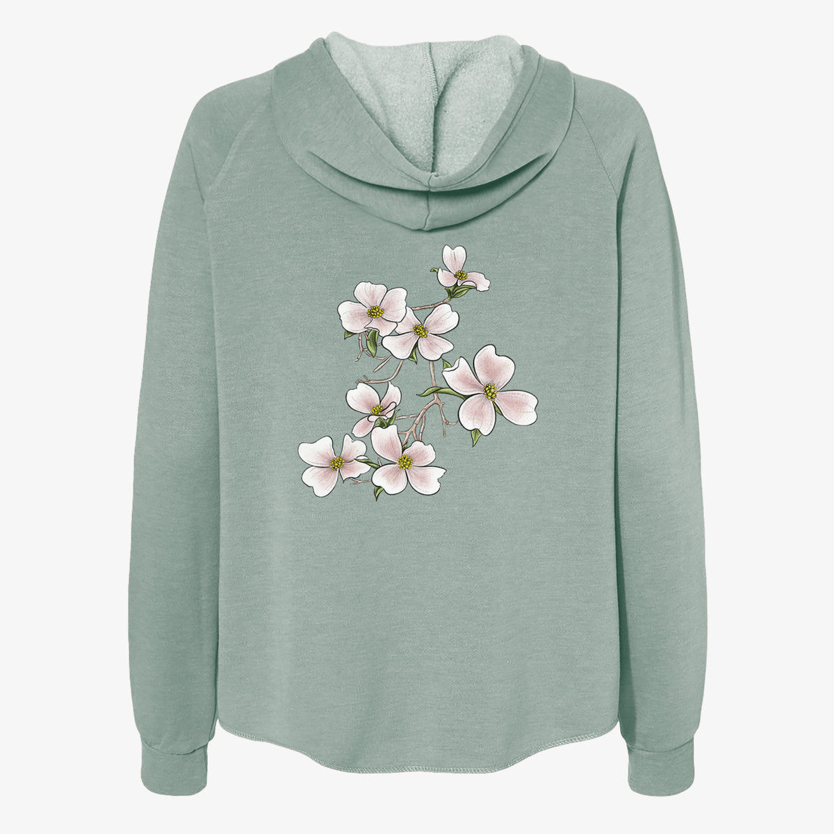 Flowering Dogwood - Cornus florida - Women&#39;s Cali Wave Zip-Up Sweatshirt