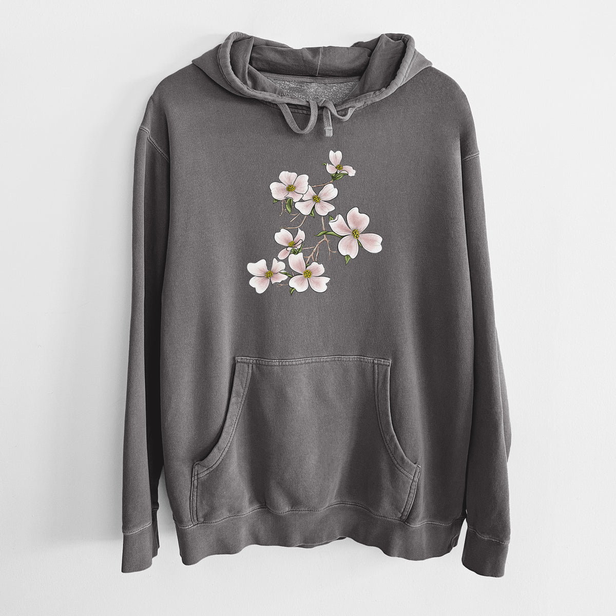 Flowering Dogwood - Cornus florida - Unisex Pigment Dyed Hoodie