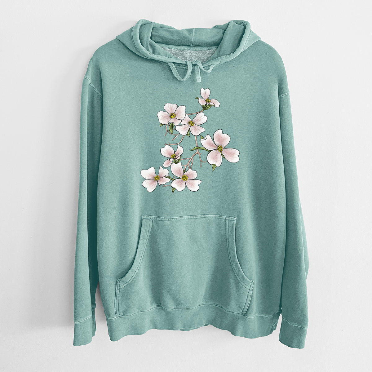 Flowering Dogwood - Cornus florida - Unisex Pigment Dyed Hoodie