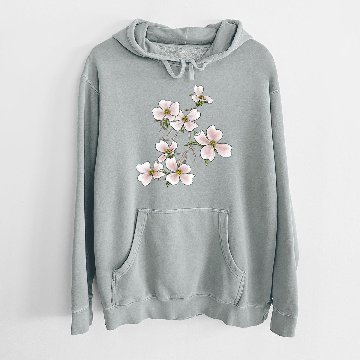 Flowering Dogwood - Cornus florida - Unisex Pigment Dyed Hoodie