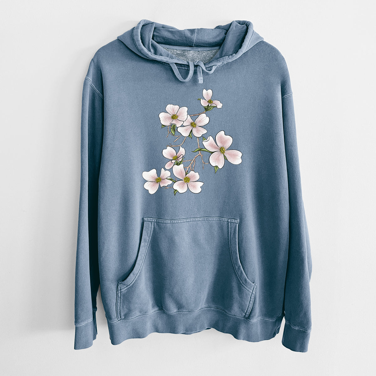 Flowering Dogwood - Cornus florida - Unisex Pigment Dyed Hoodie