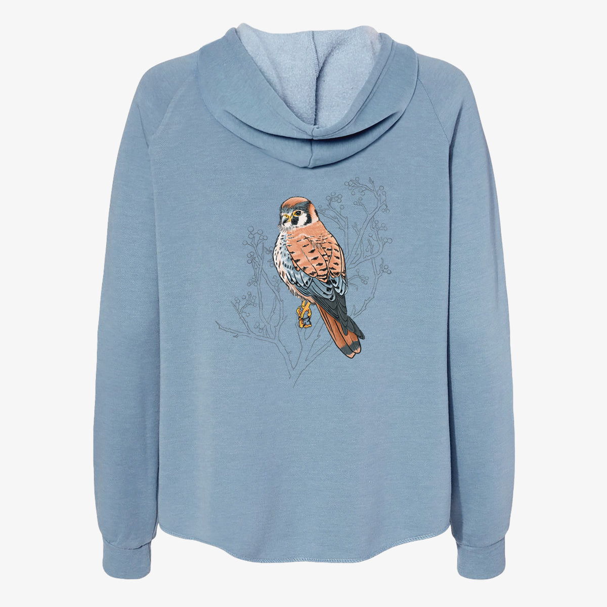 ColorKestrel - Women's Cali Wave Zip-Up Sweatshirt