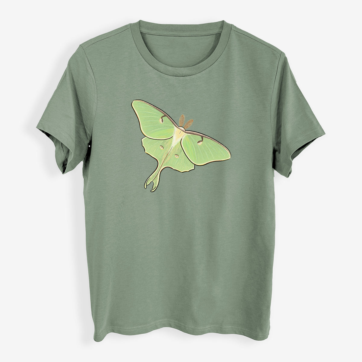 Vibrant Luna Moth - Actias luna - Womens Everyday Maple Tee