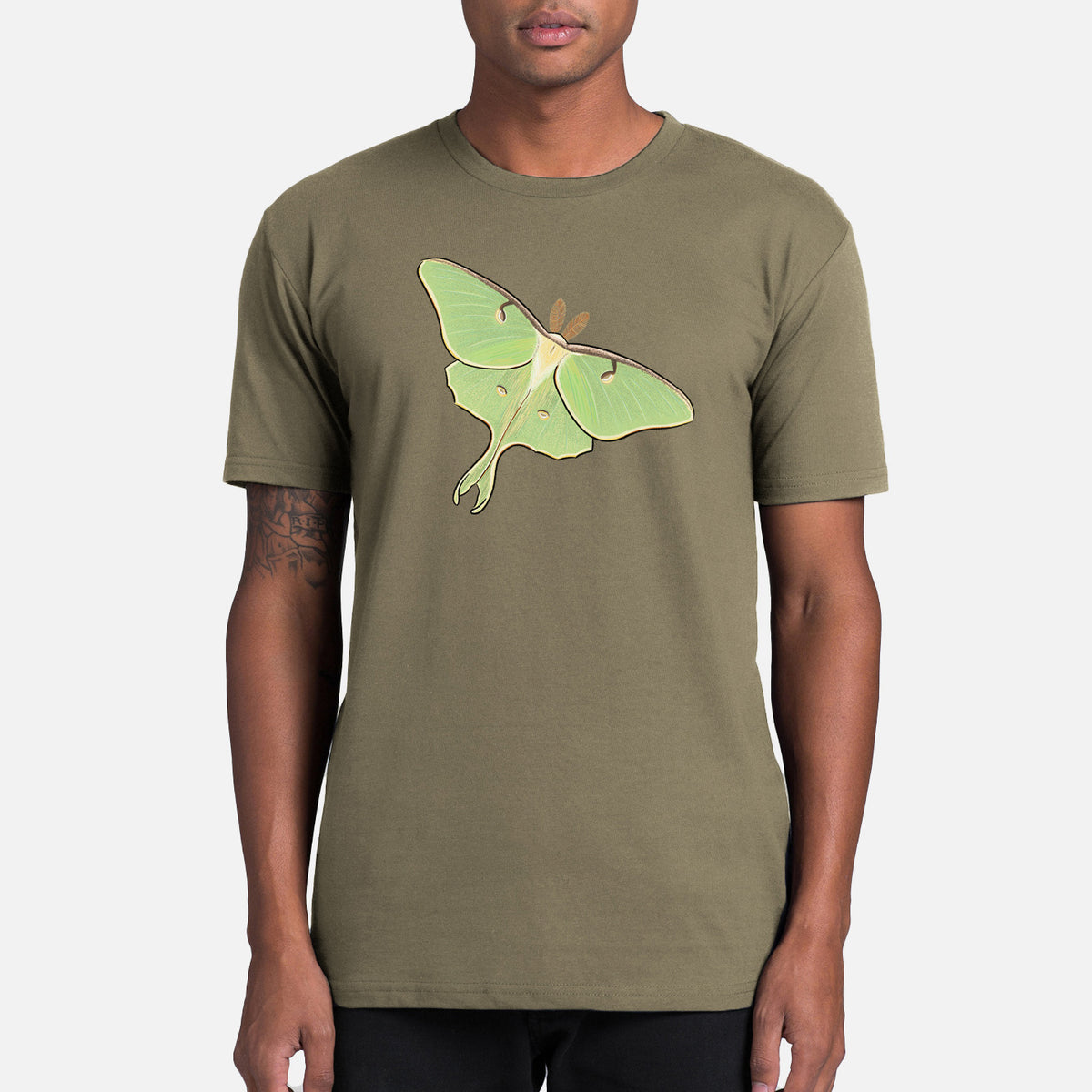 Vibrant Luna Moth - Actias luna - Mens Everyday Staple Tee