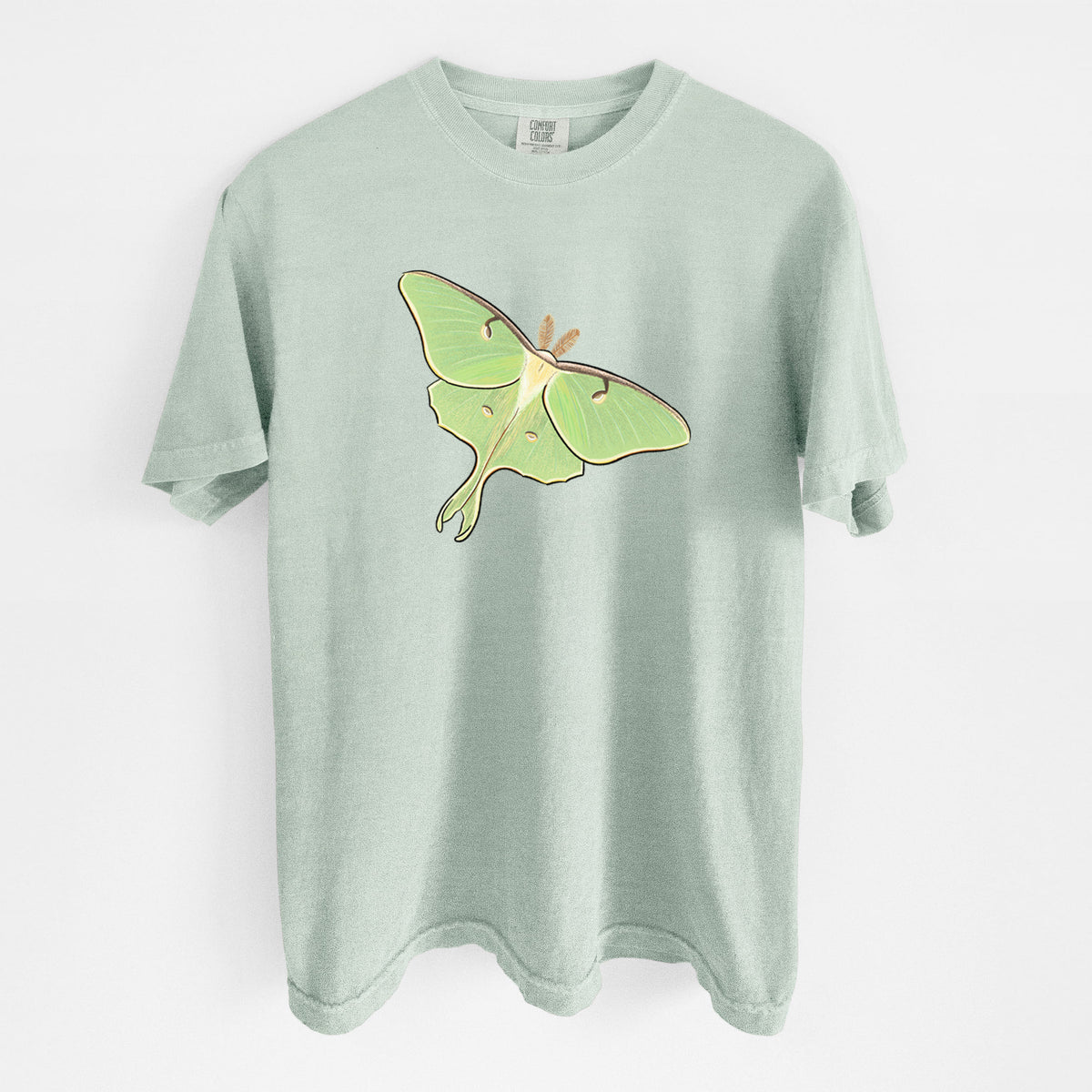 Vibrant Luna Moth - Actias luna - Unisex Comfort Colors Garment-Dyed Heavyweight T-shirt