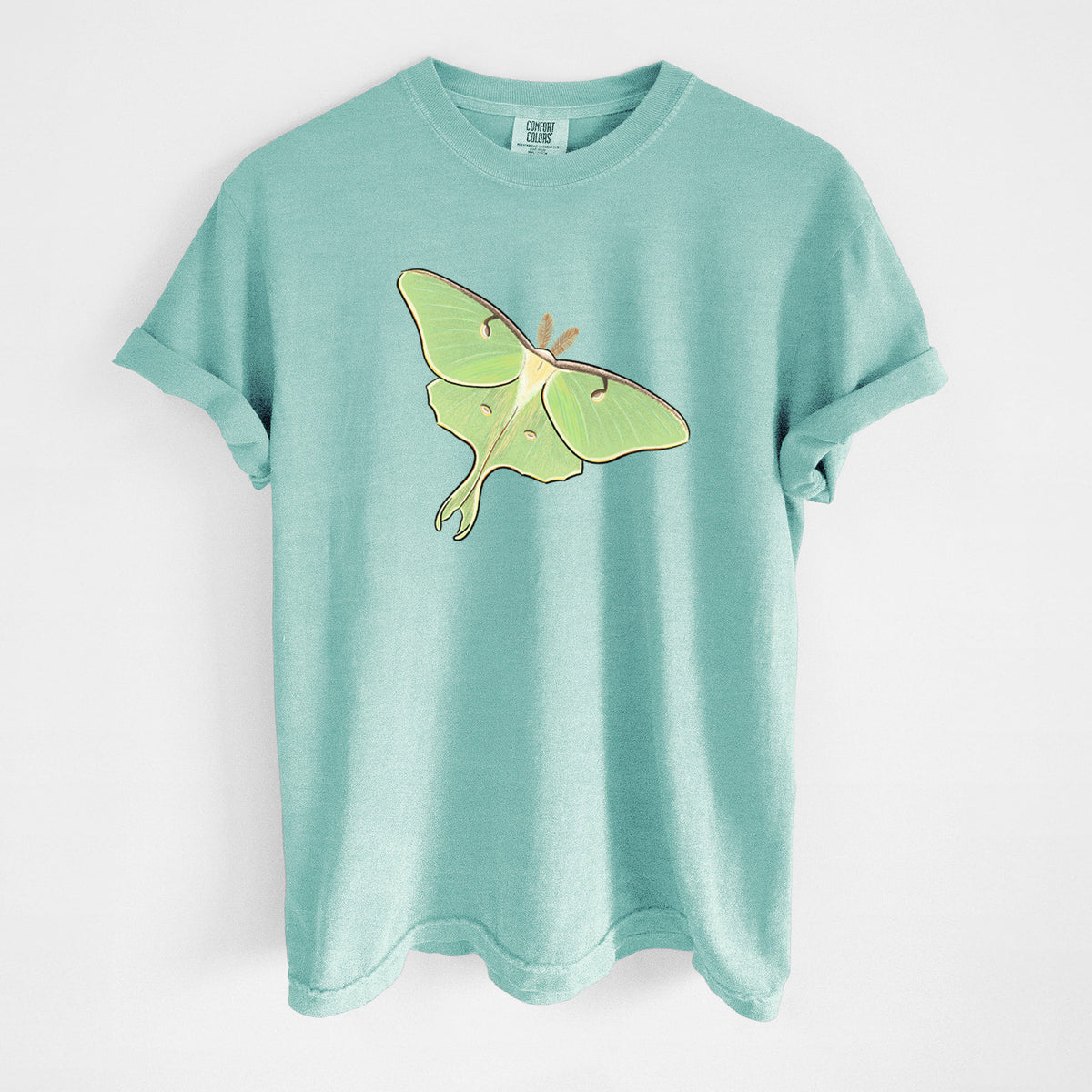 Vibrant Luna Moth - Actias luna - Unisex Comfort Colors Garment-Dyed Heavyweight T-shirt