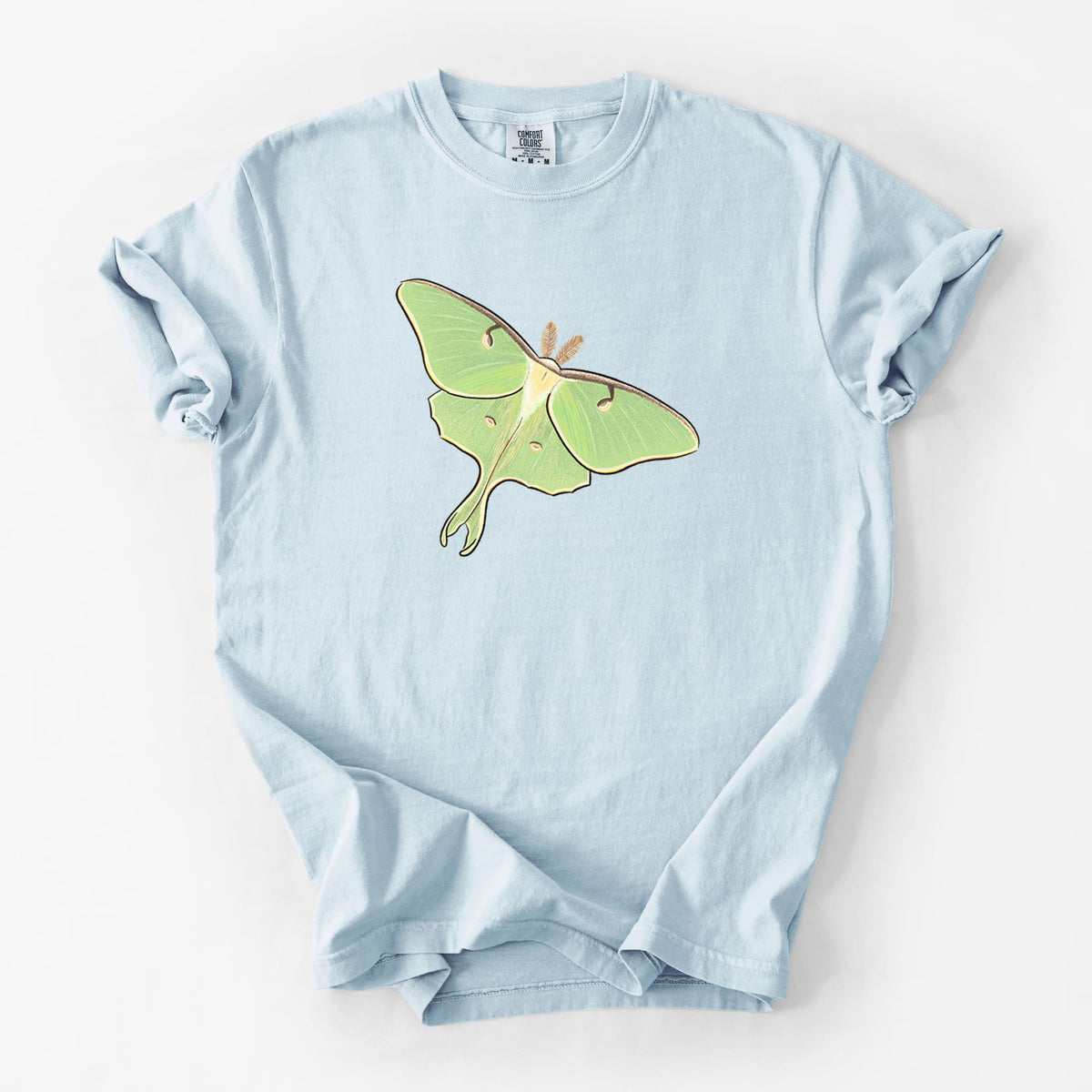 Vibrant Luna Moth - Actias luna - Unisex Comfort Colors Garment-Dyed Heavyweight T-shirt