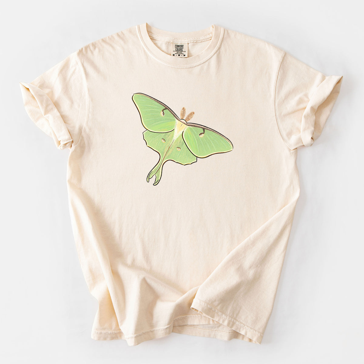 Vibrant Luna Moth - Actias luna - Unisex Comfort Colors Garment-Dyed Heavyweight T-shirt