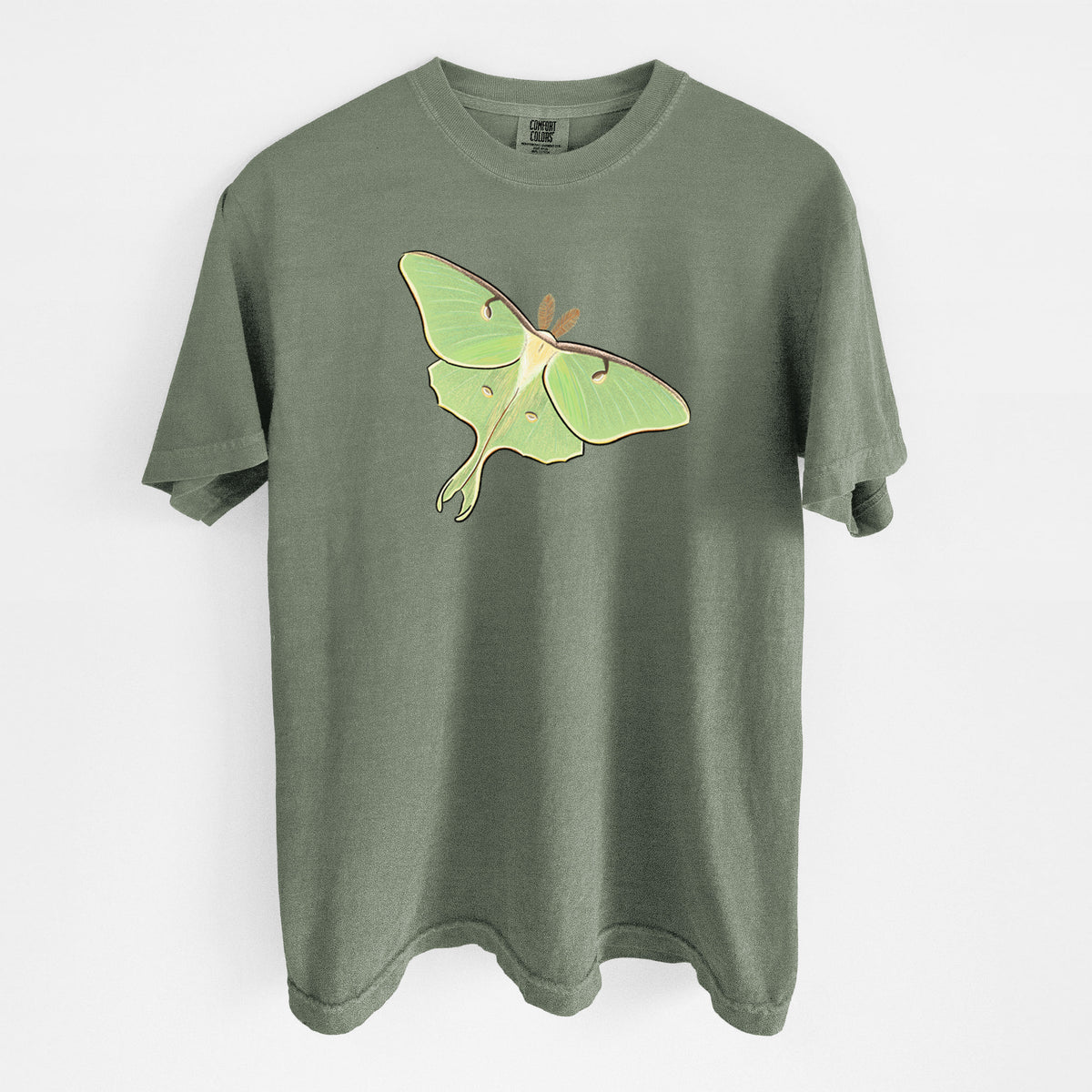 Vibrant Luna Moth - Actias luna - Unisex Comfort Colors Garment-Dyed Heavyweight T-shirt