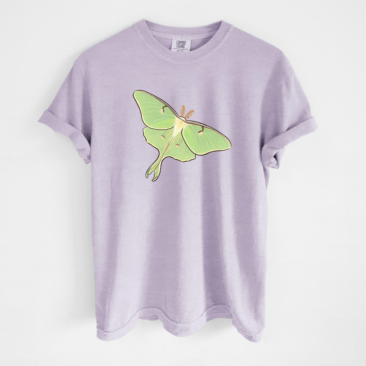 Vibrant Luna Moth - Actias luna - Unisex Comfort Colors Garment-Dyed Heavyweight T-shirt