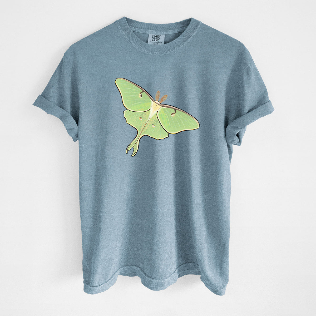 Vibrant Luna Moth - Actias luna - Unisex Comfort Colors Garment-Dyed Heavyweight T-shirt