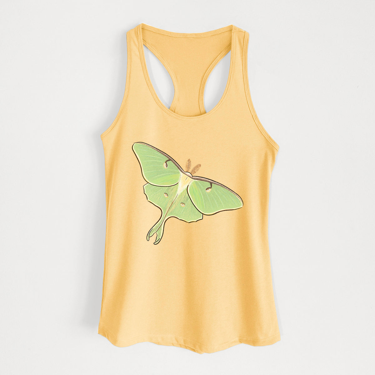 Vibrant Luna Moth - Actias luna - Women&#39;s Racerback Tanktop