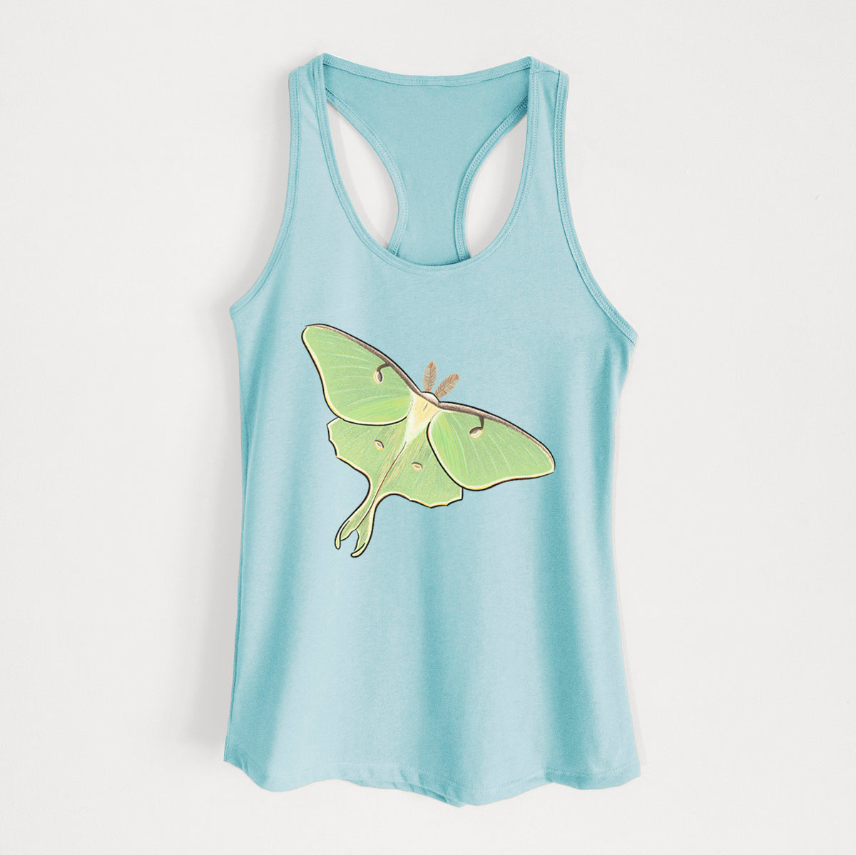 Vibrant Luna Moth - Actias luna - Women&#39;s Racerback Tanktop