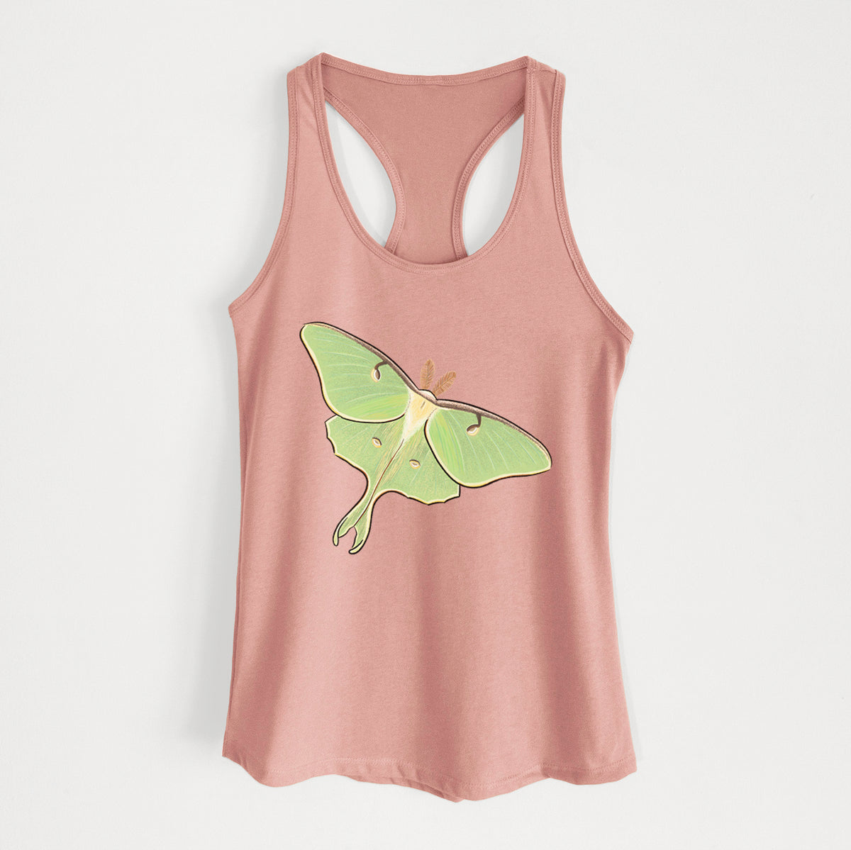 Vibrant Luna Moth - Actias luna - Women&#39;s Racerback Tanktop