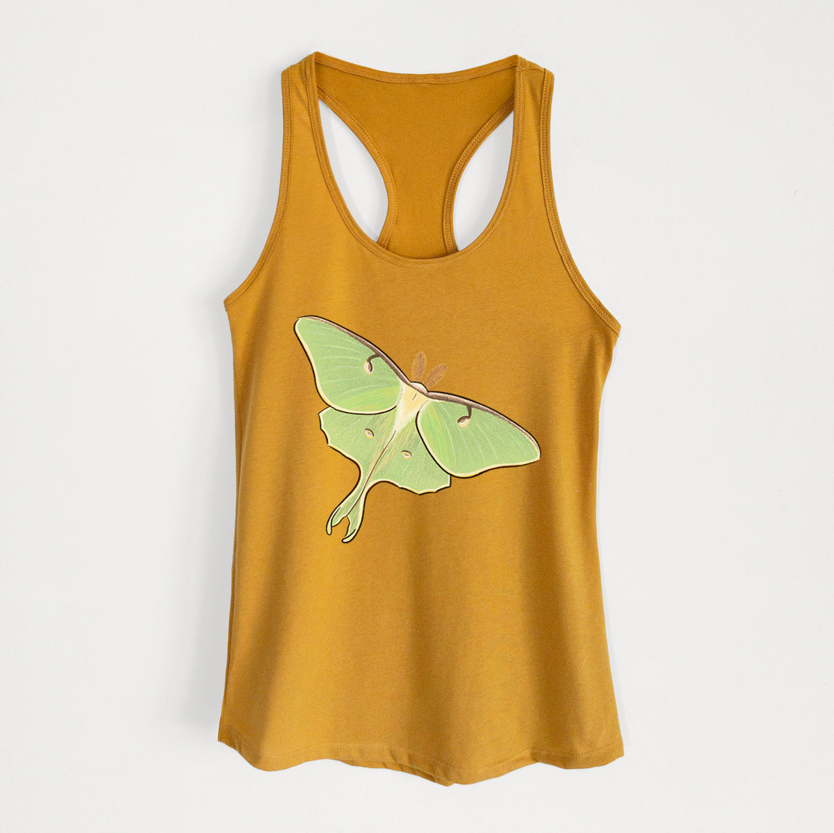 Vibrant Luna Moth - Actias luna - Women&#39;s Racerback Tanktop