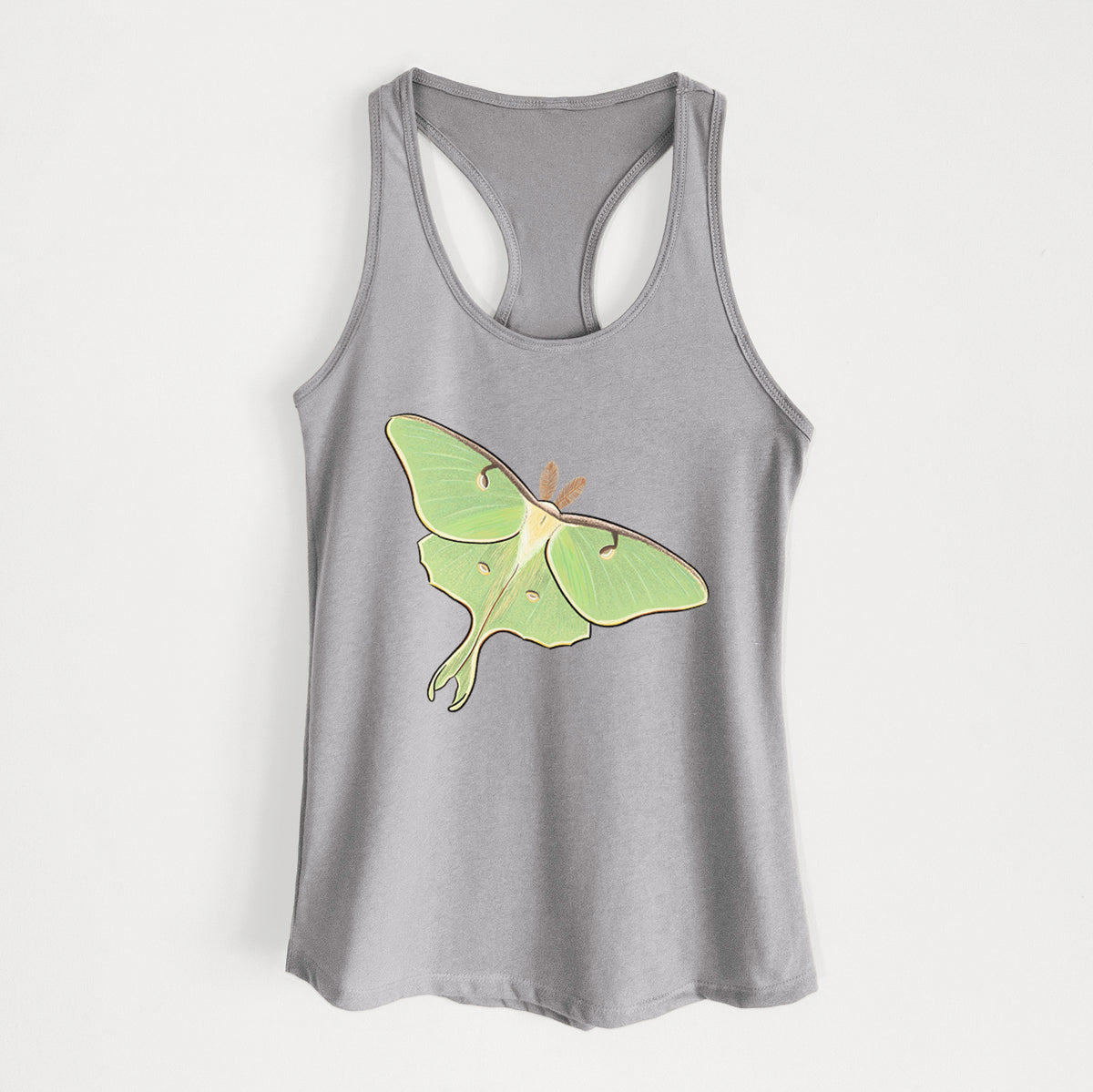 Vibrant Luna Moth - Actias luna - Women&#39;s Racerback Tanktop