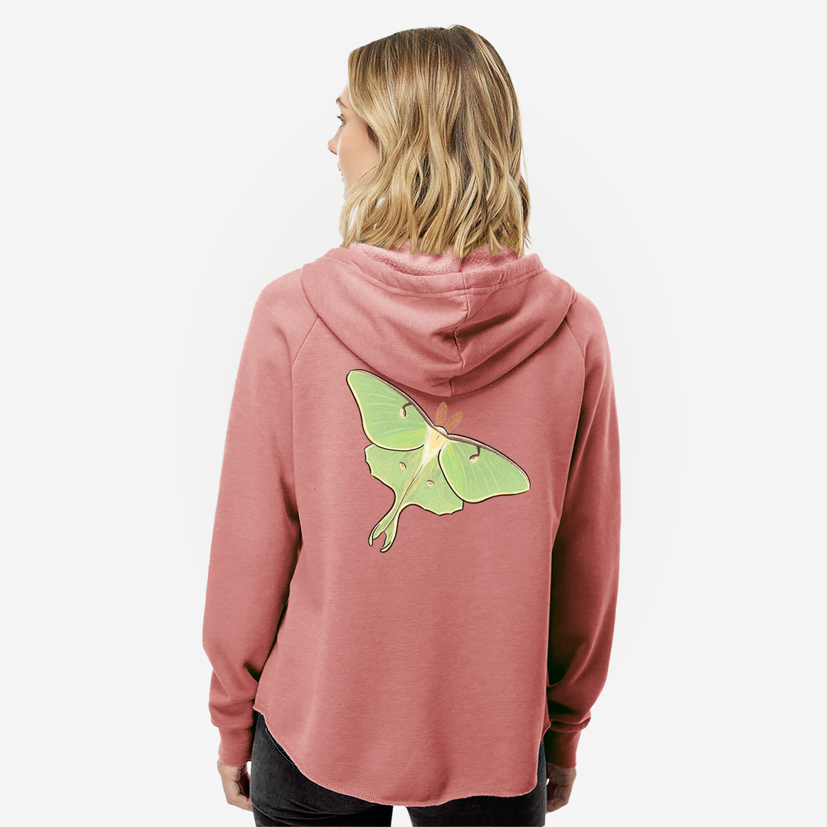 ColorLunaMoth - Women's Cali Wave Zip-Up Sweatshirt