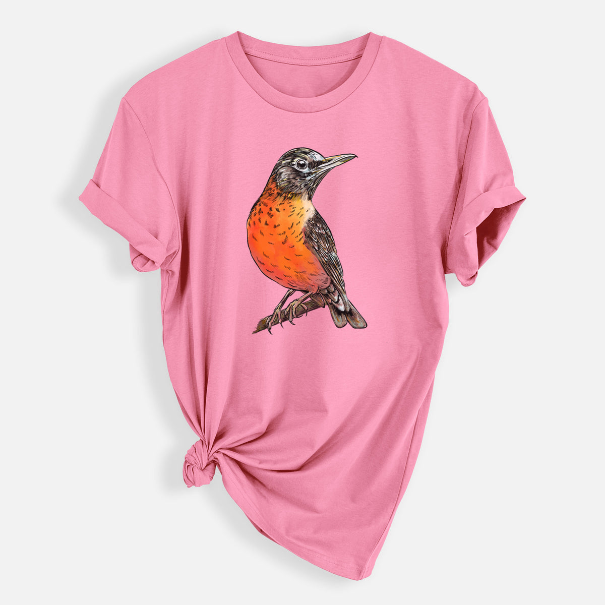 Vibrant American Robin - Turdus migratorius - Mens Everyday Staple Tee