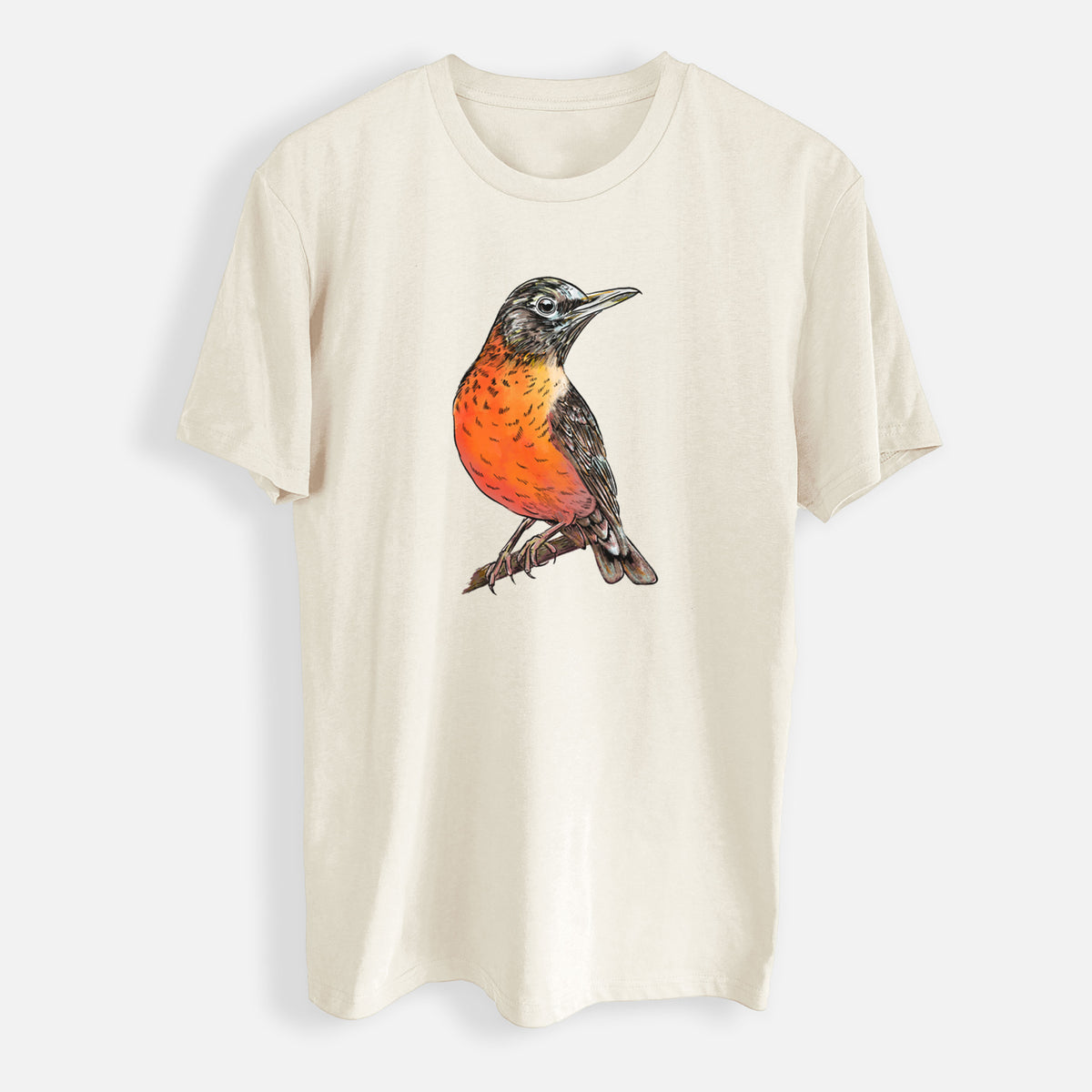 Vibrant American Robin - Turdus migratorius - Mens Everyday Staple Tee