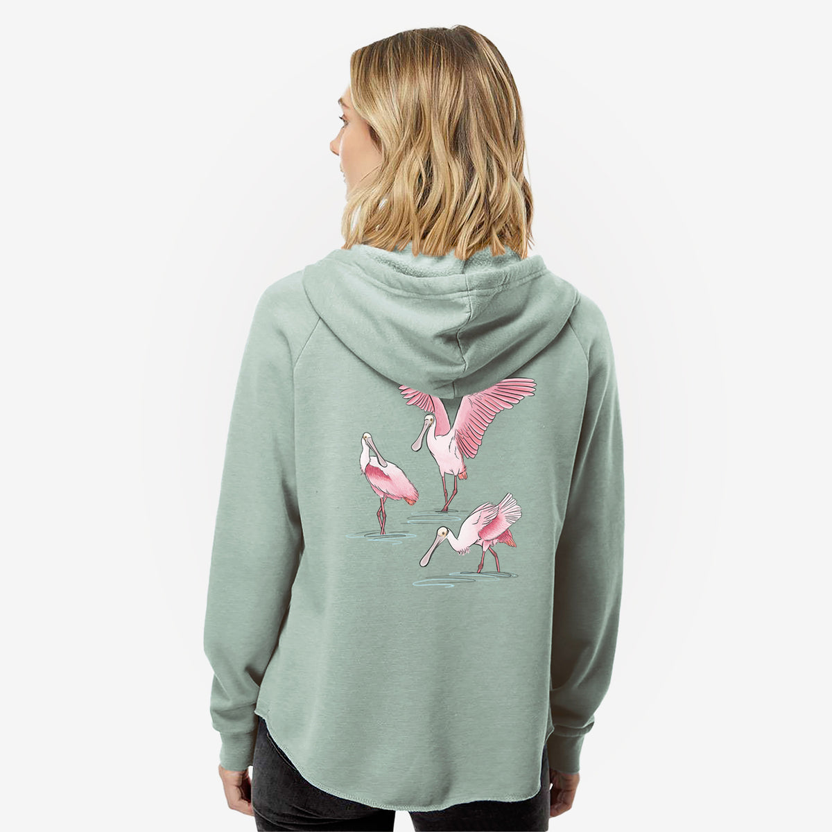 ColorRoseate - Women's Cali Wave Zip-Up Sweatshirt