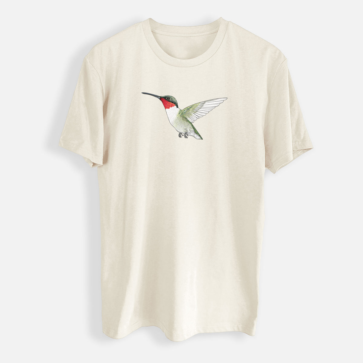 Vibrant Ruby-throated Hummingbird - Archilochus colubris - Mens Everyday Staple Tee