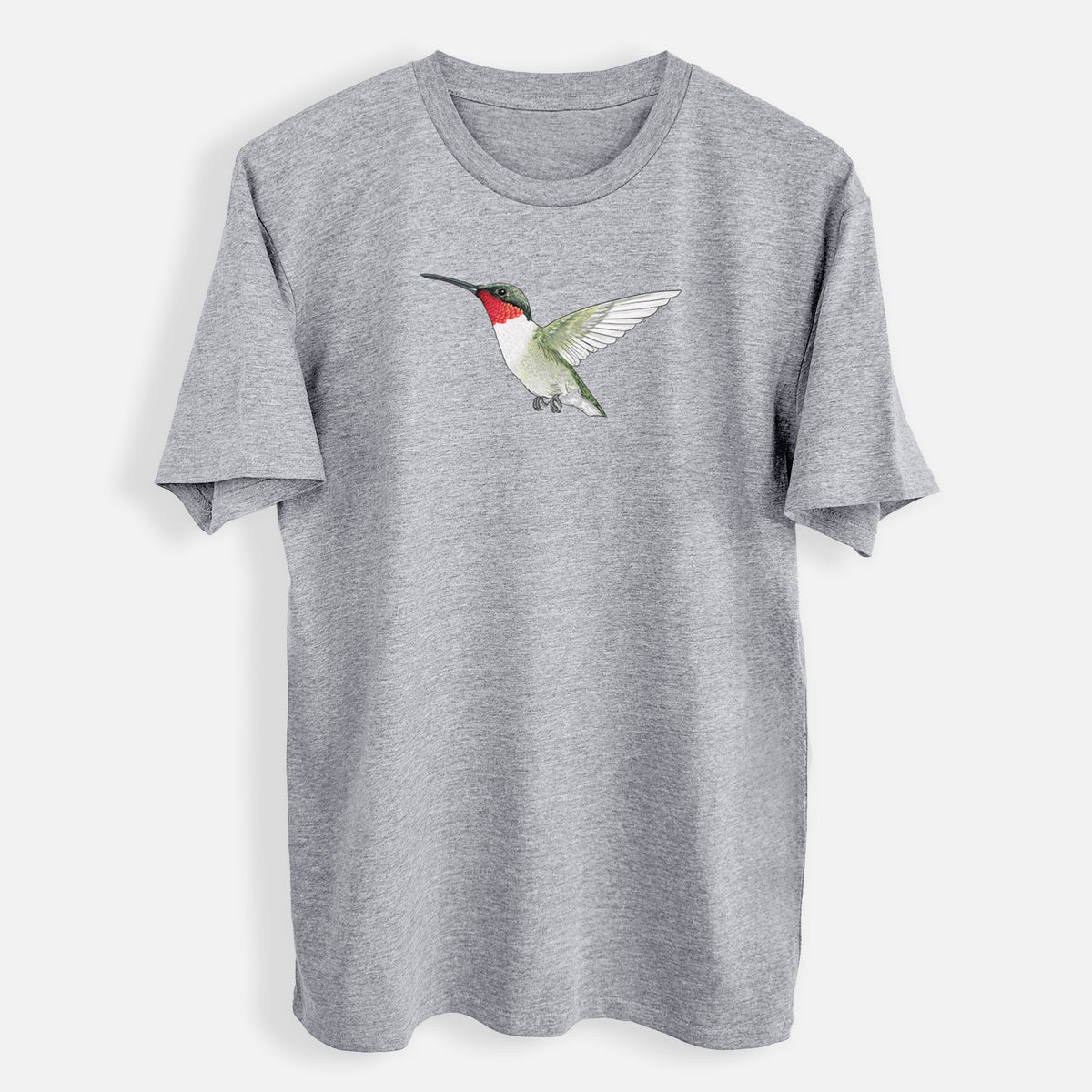 Vibrant Ruby-throated Hummingbird - Archilochus colubris - Mens Everyday Staple Tee