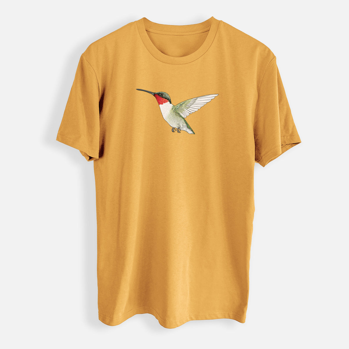 Vibrant Ruby-throated Hummingbird - Archilochus colubris - Mens Everyday Staple Tee