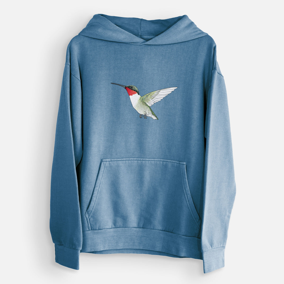 Vibrant Ruby-throated Hummingbird - Archilochus colubris  - Urban Heavyweight Hoodie