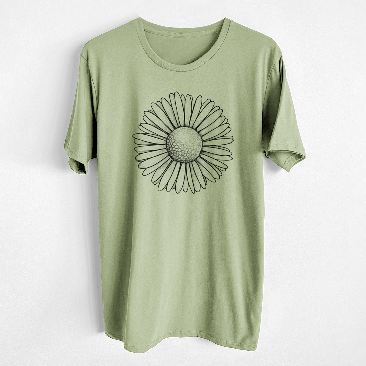 CLOSEOUT - Bellis perennis - The Common Daisy - Unisex Crewneck - Made in USA - 100% Organic Cotton