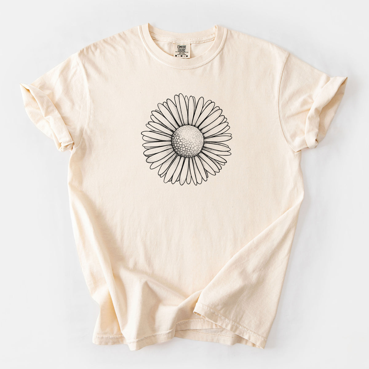 Bellis perennis - The Common Daisy - Unisex Comfort Colors Garment-Dyed Heavyweight T-shirt