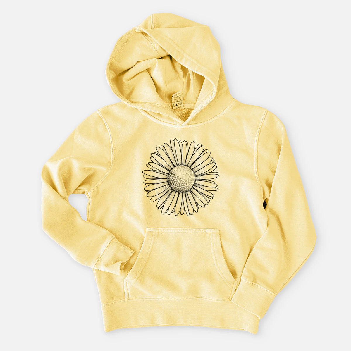 Bellis perennis - The Common Daisy - Youth Pigment Dyed Hoodie