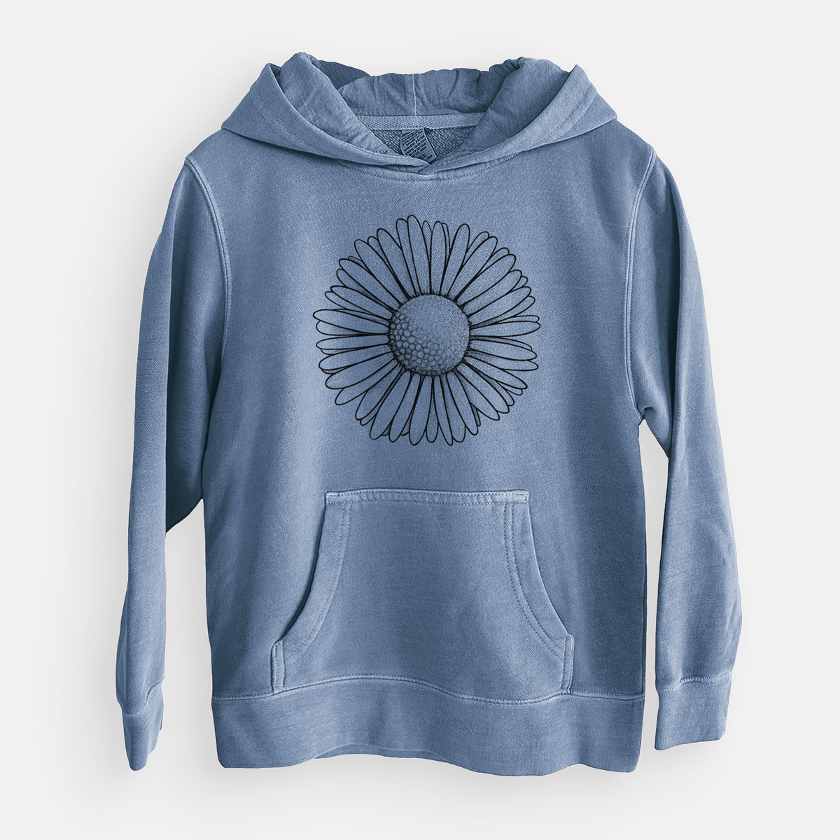 Bellis perennis - The Common Daisy - Youth Pigment Dyed Hoodie