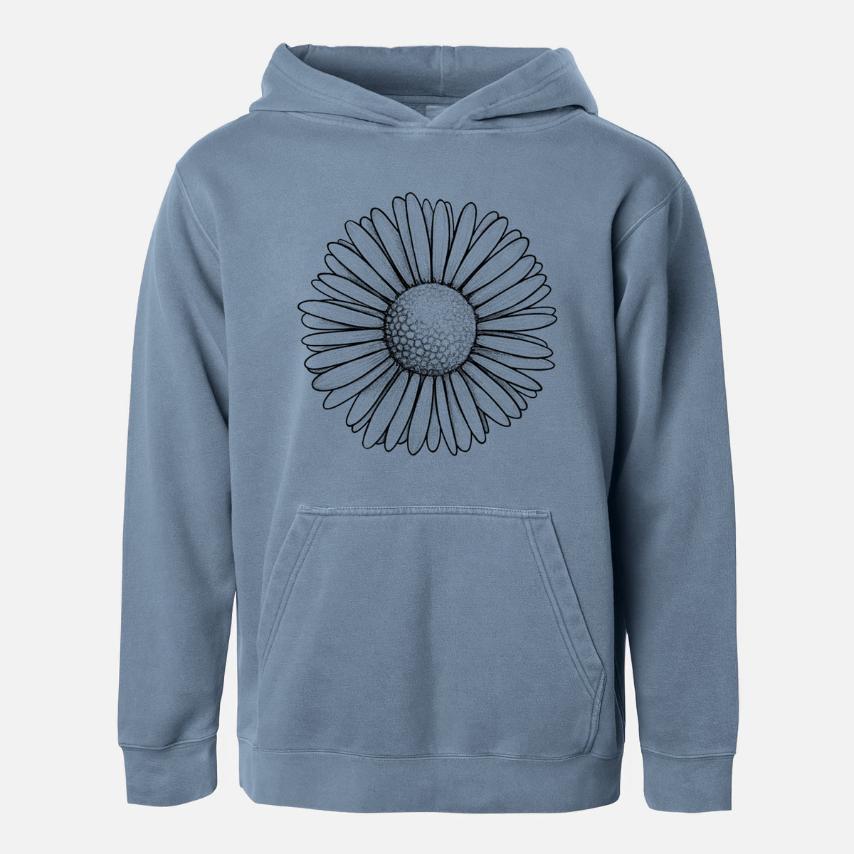 Bellis perennis - The Common Daisy - Youth Pigment Dyed Hoodie