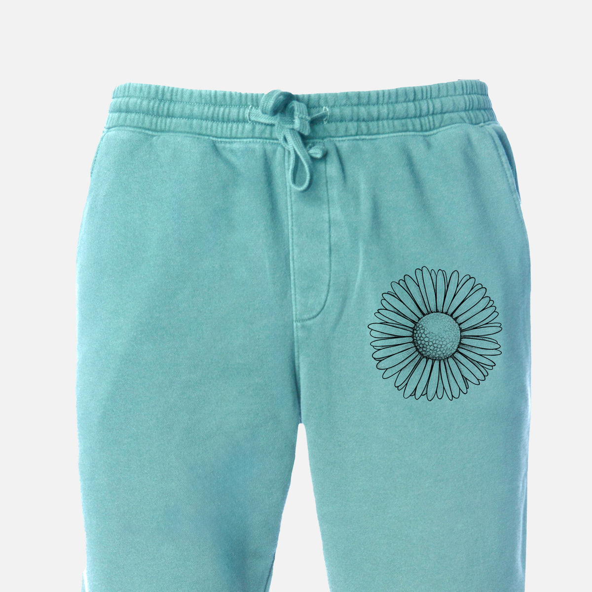 Bellis perennis - The Common Daisy - Unisex Pigment Dyed Sweatpants