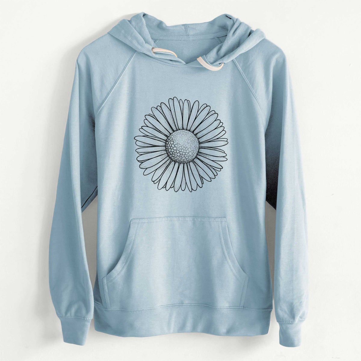 CLEARANCE - Bellis perennis - The Common Daisy  - Unisex Slim Fit Loopback Terry Hoodie