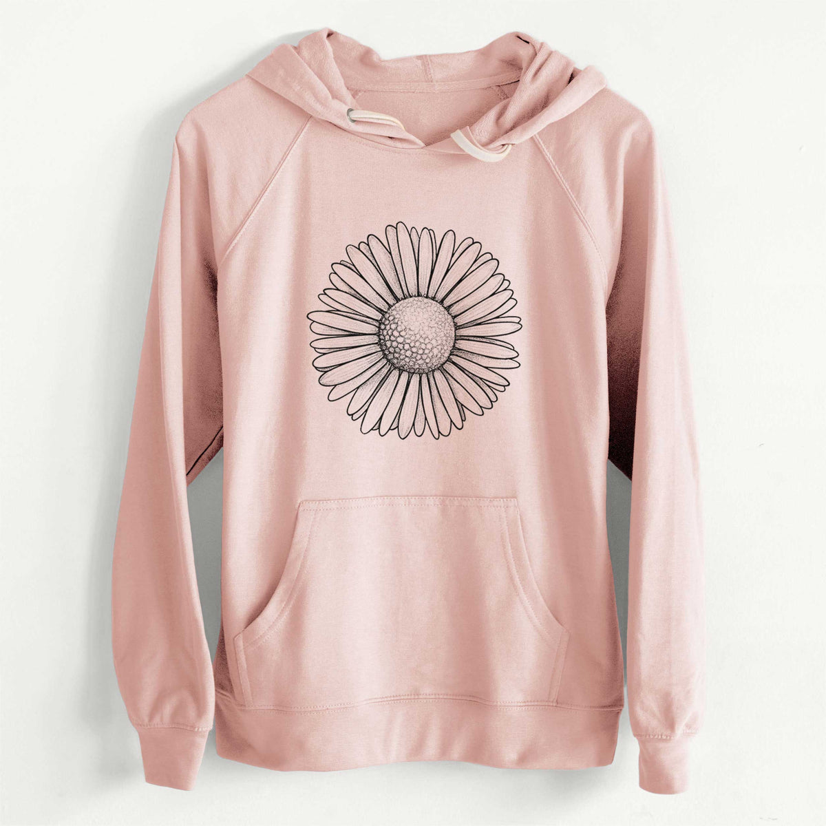 CLEARANCE - Bellis perennis - The Common Daisy  - Unisex Slim Fit Loopback Terry Hoodie