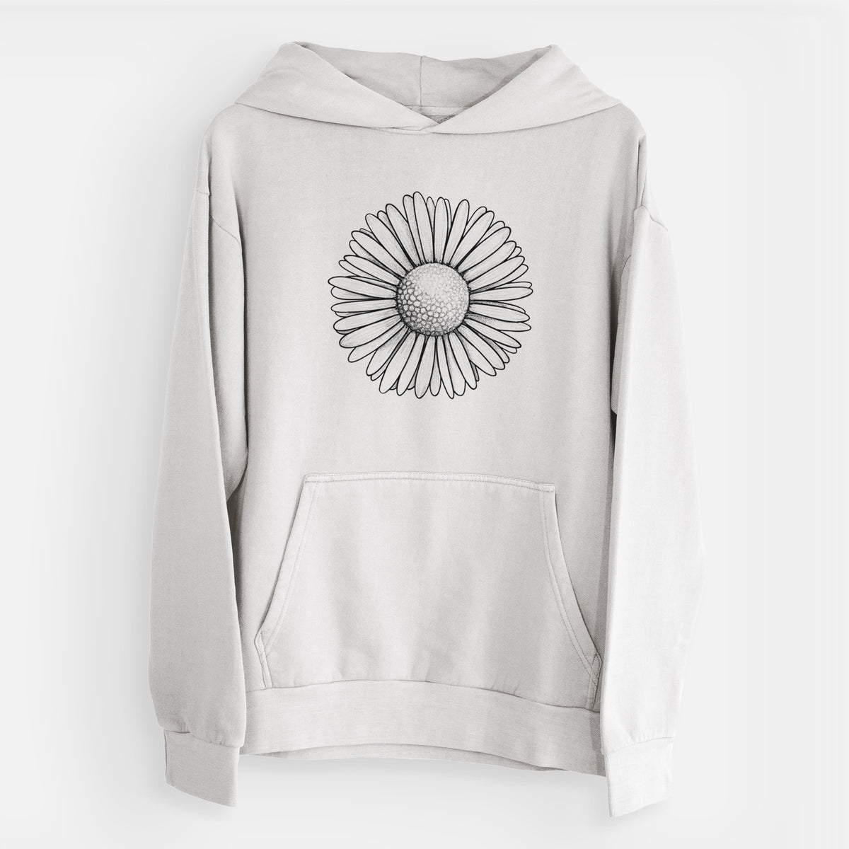 Bellis perennis - The Common Daisy  - Urban Heavyweight Hoodie