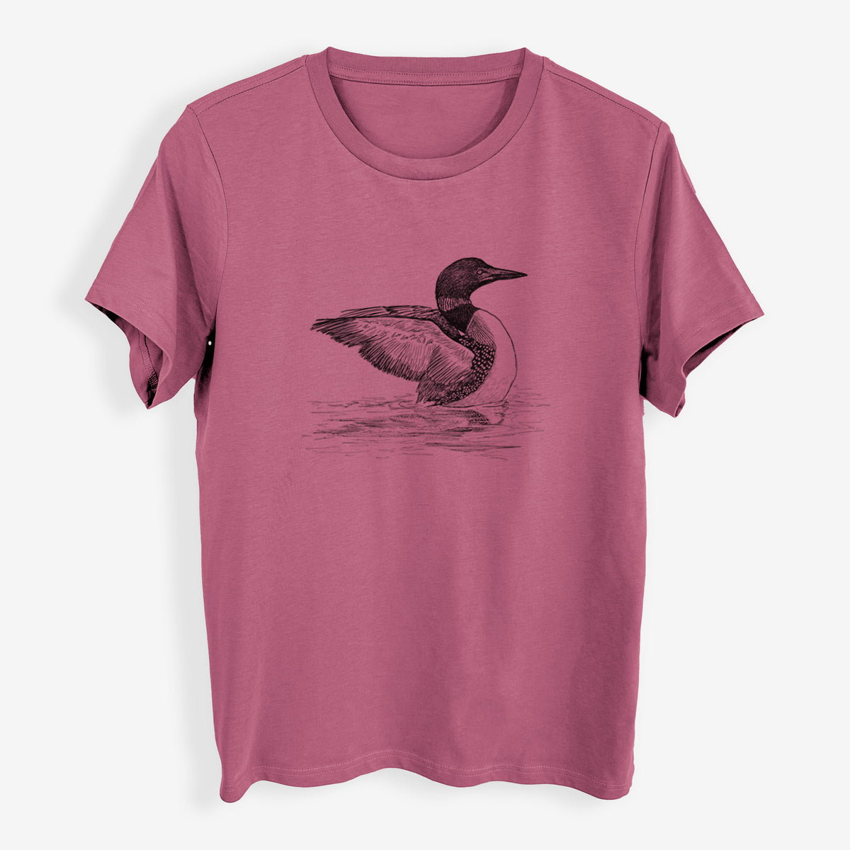 Common Loon - Gavia immer - Womens Everyday Maple Tee