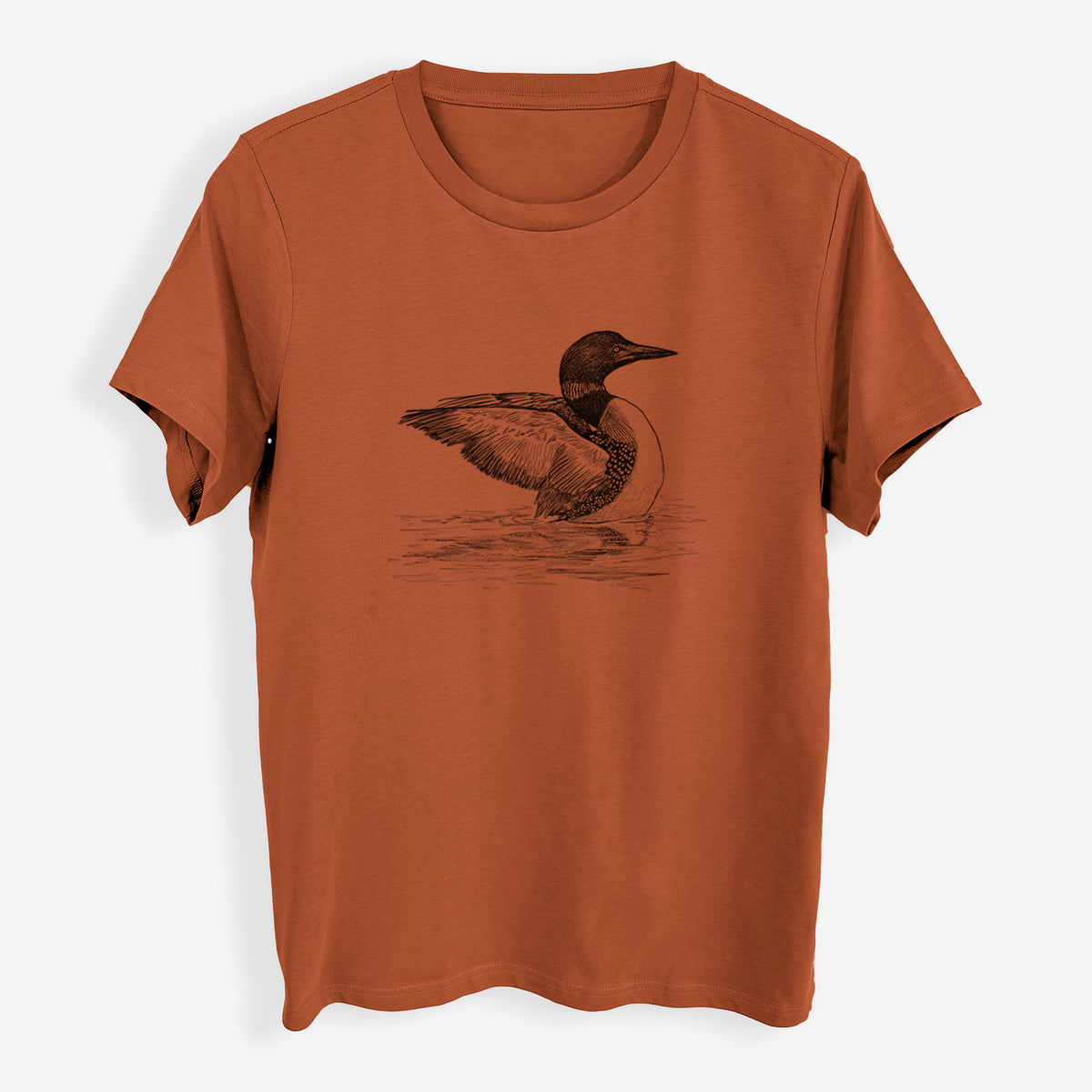 Common Loon - Gavia immer - Womens Everyday Maple Tee