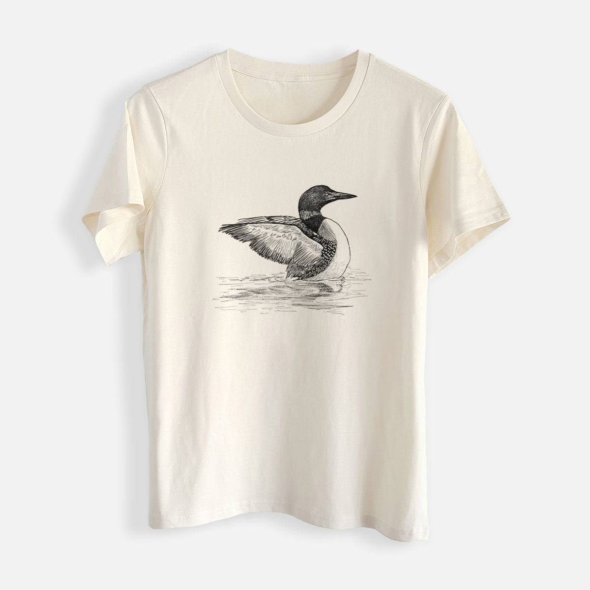 Common Loon - Gavia immer - Womens Everyday Maple Tee