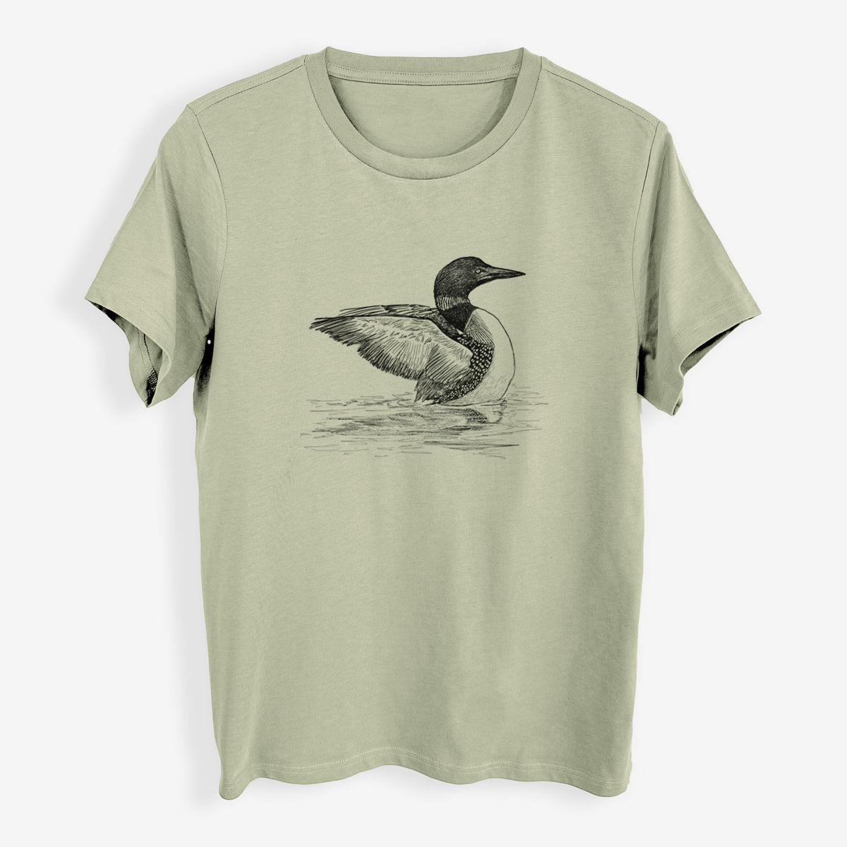 Common Loon - Gavia immer - Womens Everyday Maple Tee