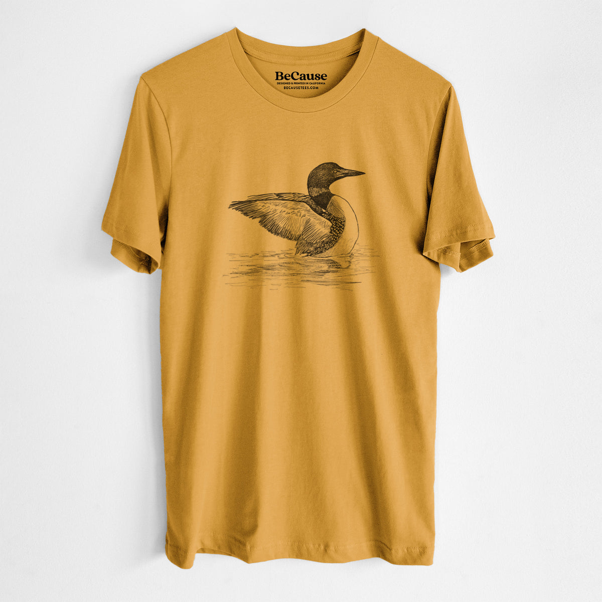 Common Loon - Gavia immer - Lightweight 100% Cotton Unisex Crewneck