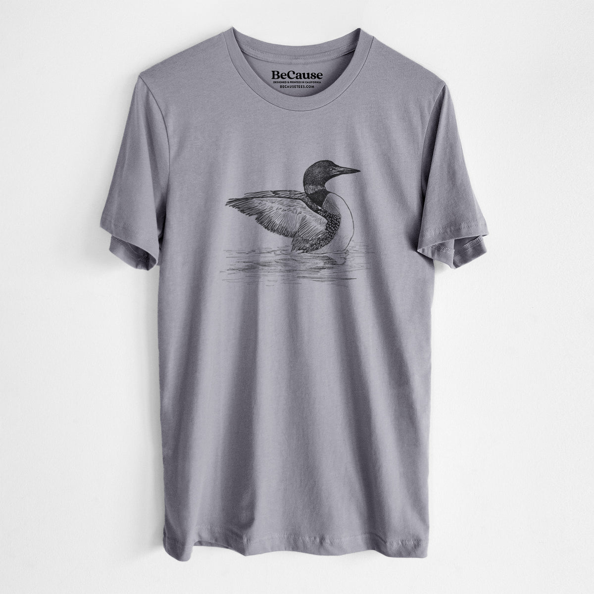 Common Loon - Gavia immer - Lightweight 100% Cotton Unisex Crewneck