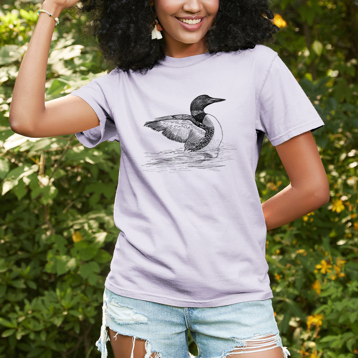 Common Loon - Gavia immer - Unisex Comfort Colors Garment-Dyed Heavyweight T-shirt