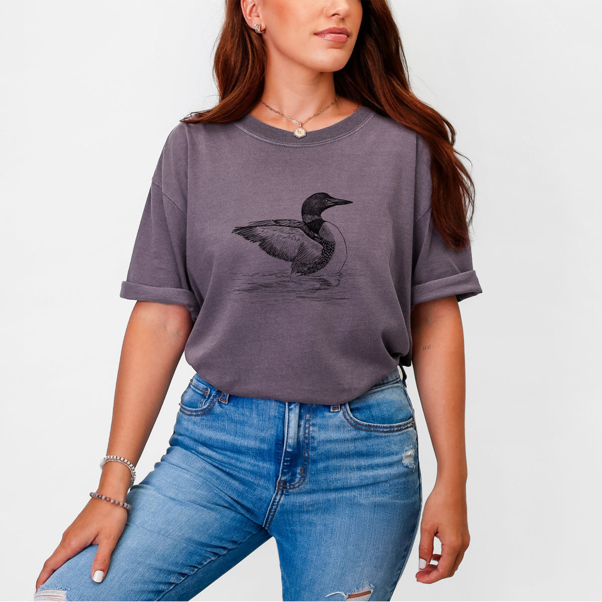 Common Loon - Gavia immer - Unisex Comfort Colors Garment-Dyed Heavyweight T-shirt
