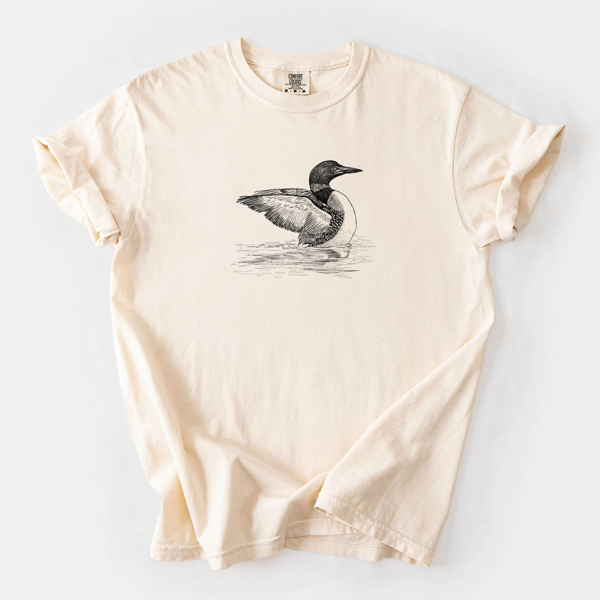 Common Loon - Gavia immer - Unisex Comfort Colors Garment-Dyed Heavyweight T-shirt