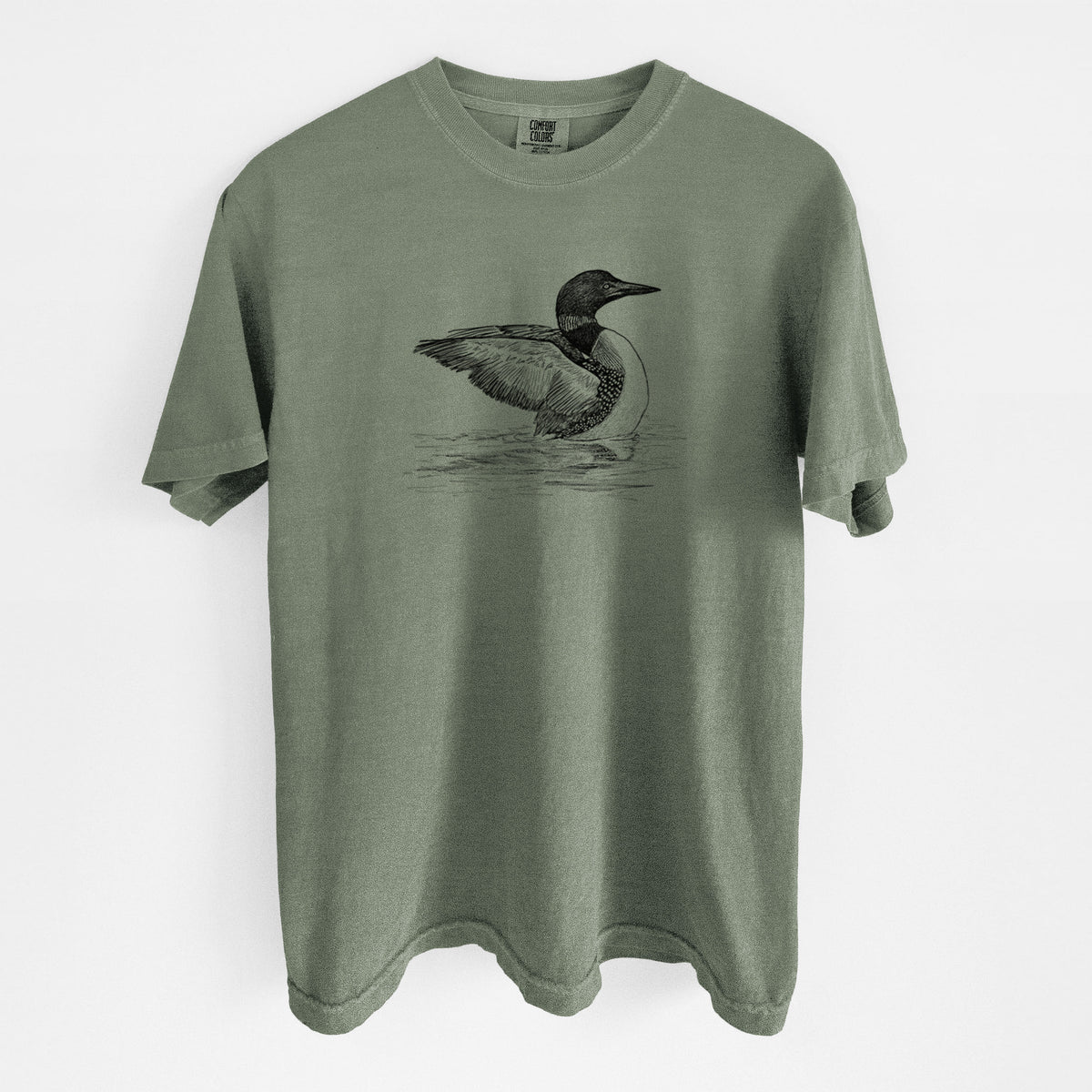 Common Loon - Gavia immer - Unisex Comfort Colors Garment-Dyed Heavyweight T-shirt