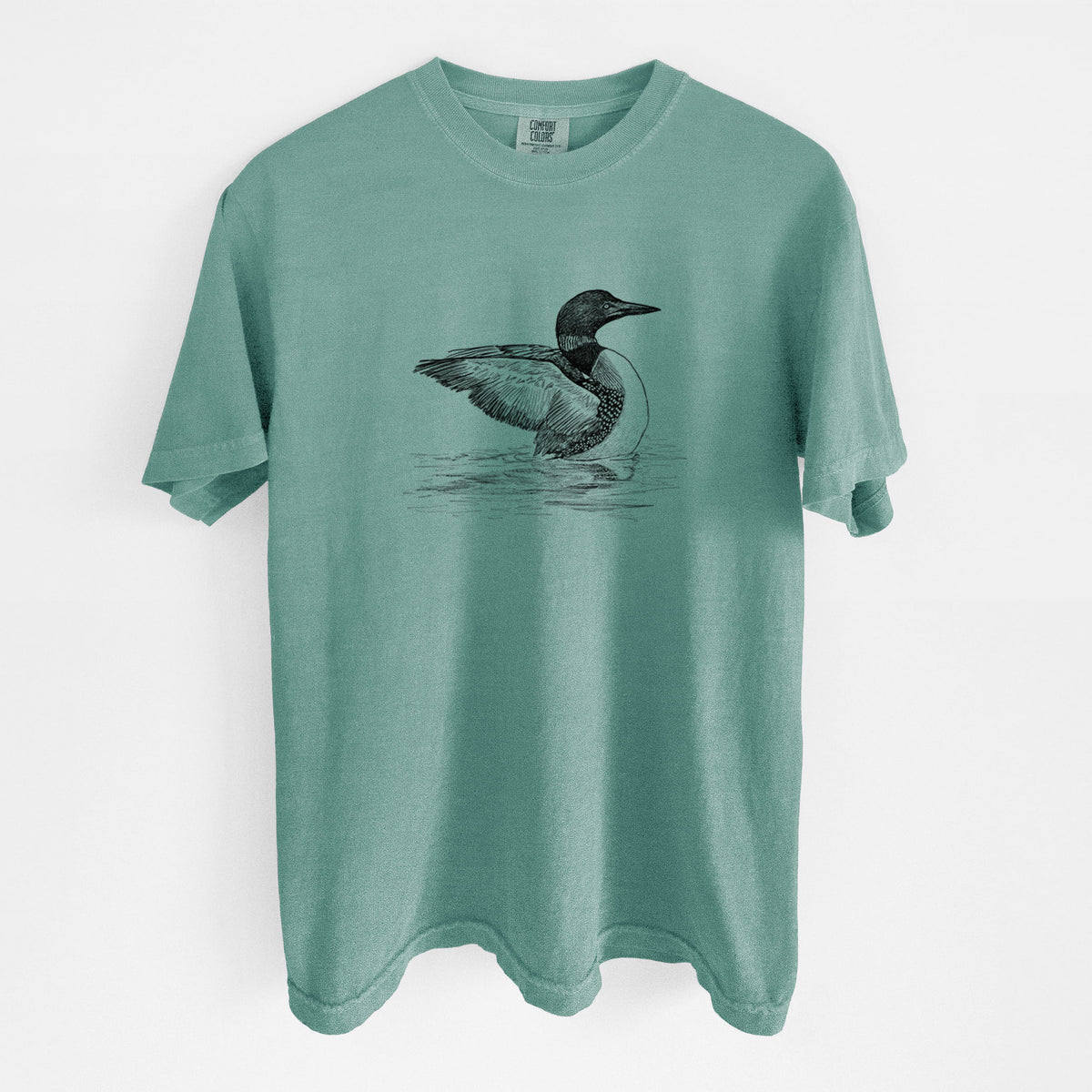 Common Loon - Gavia immer - Unisex Comfort Colors Garment-Dyed Heavyweight T-shirt