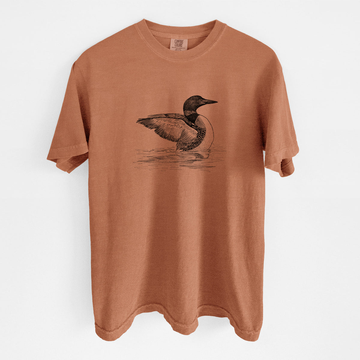 Common Loon - Gavia immer - Unisex Comfort Colors Garment-Dyed Heavyweight T-shirt